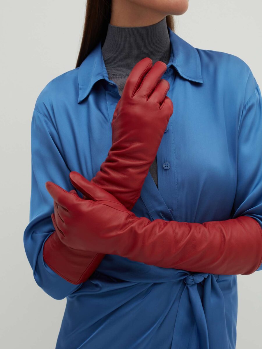 guanti rossi stefanel