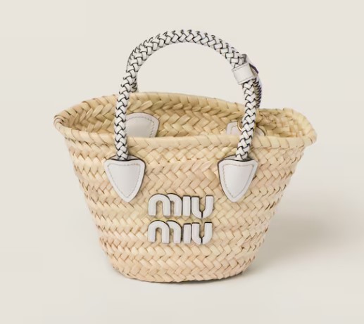 borsa di paglia miu miu 