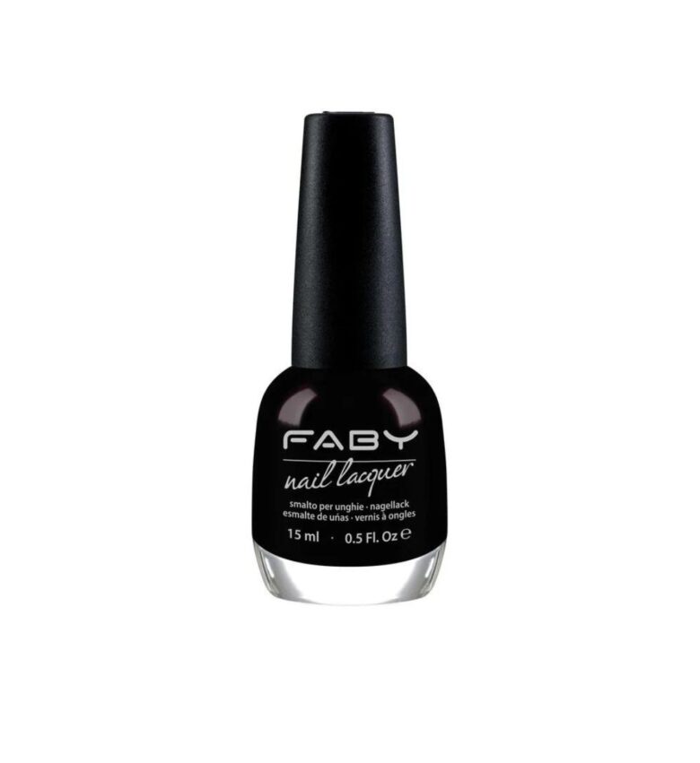 Faby Nail Lacquer, Black is Black smalto unghie nere