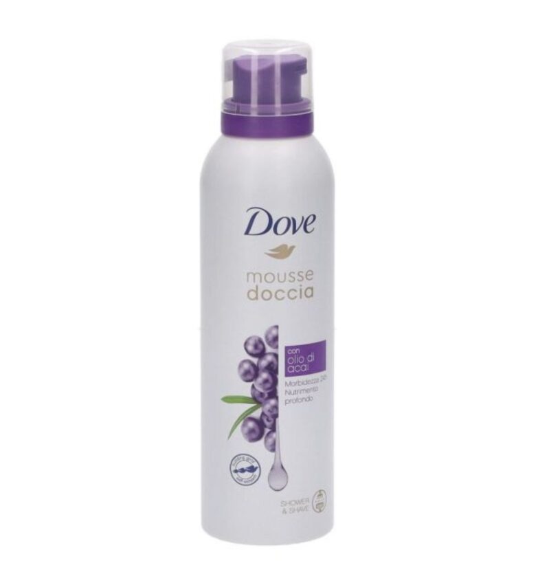 Dove Mousse Doccia con Crema Idratante e Olio di Acai