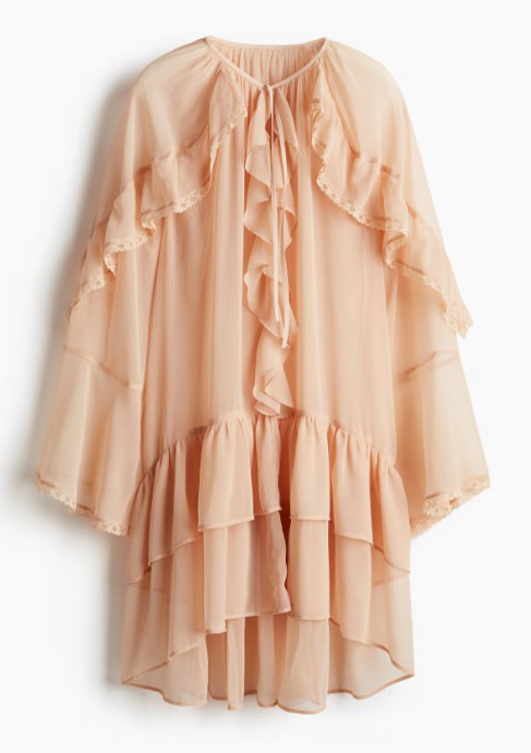 h&m abito in chiffon