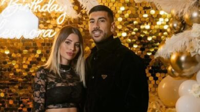 Chiara Nasti e Mattia Zaccagni, look di coppia Total Black: che stile