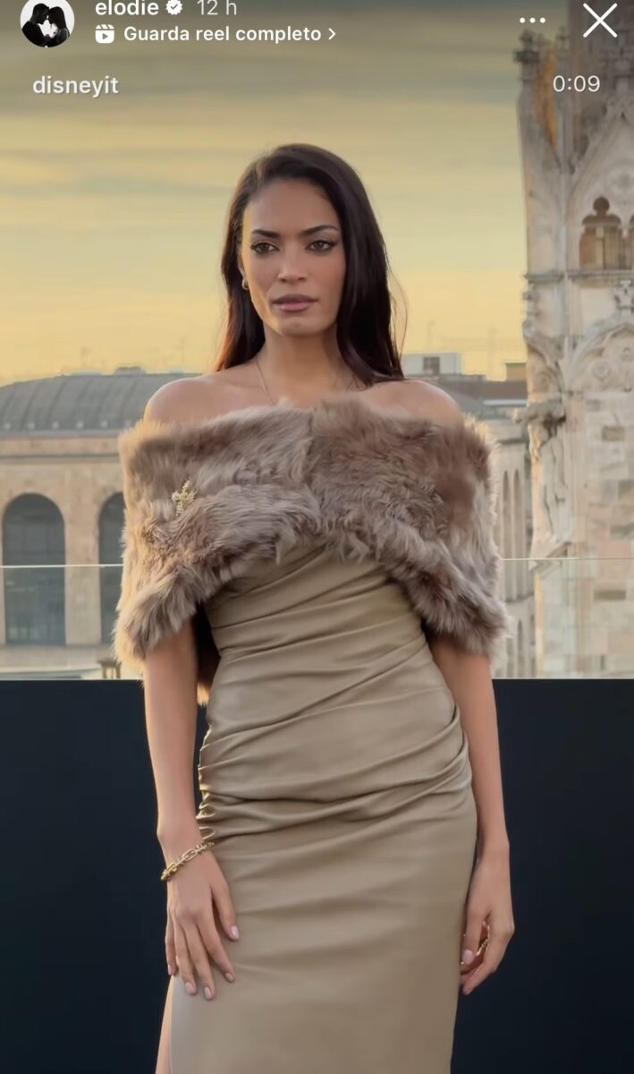 Elodie come Angelina Jolie alla premiere di Mufasa, il Look è super chic