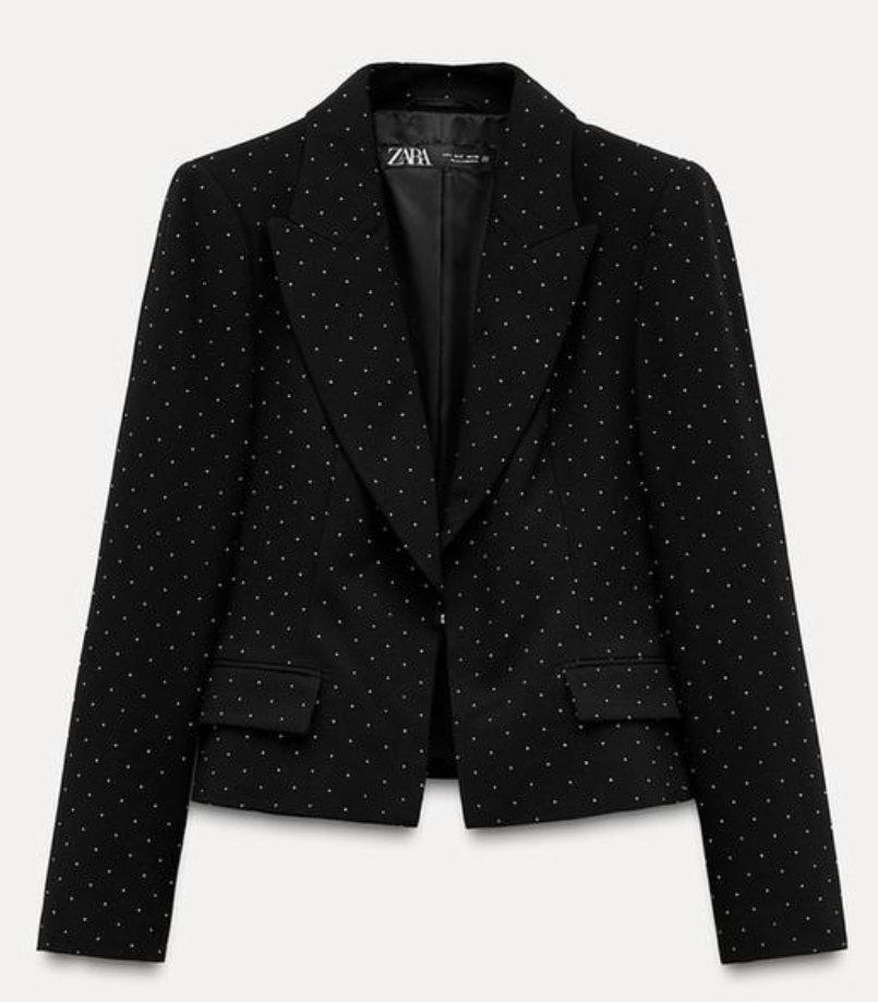 Il Blazer con strass di Zara è il capo glam chic delle feste!