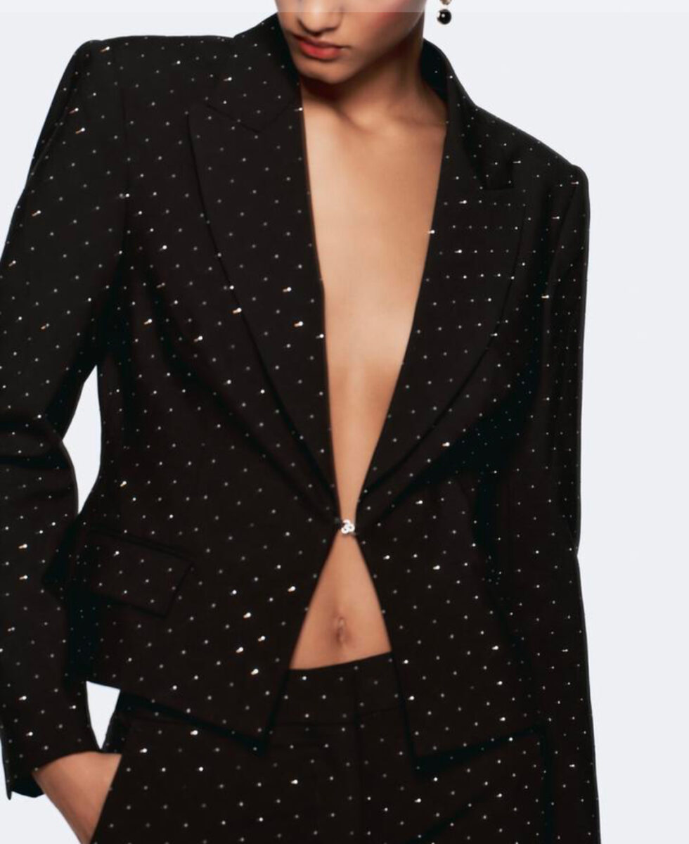 Il Blazer con strass di Zara è il capo glam chic delle feste!