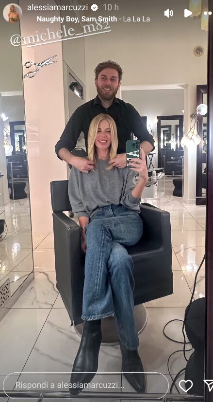 Alessia Marcuzzi cambia look prima di Sanremo: bellissima è dir poco!